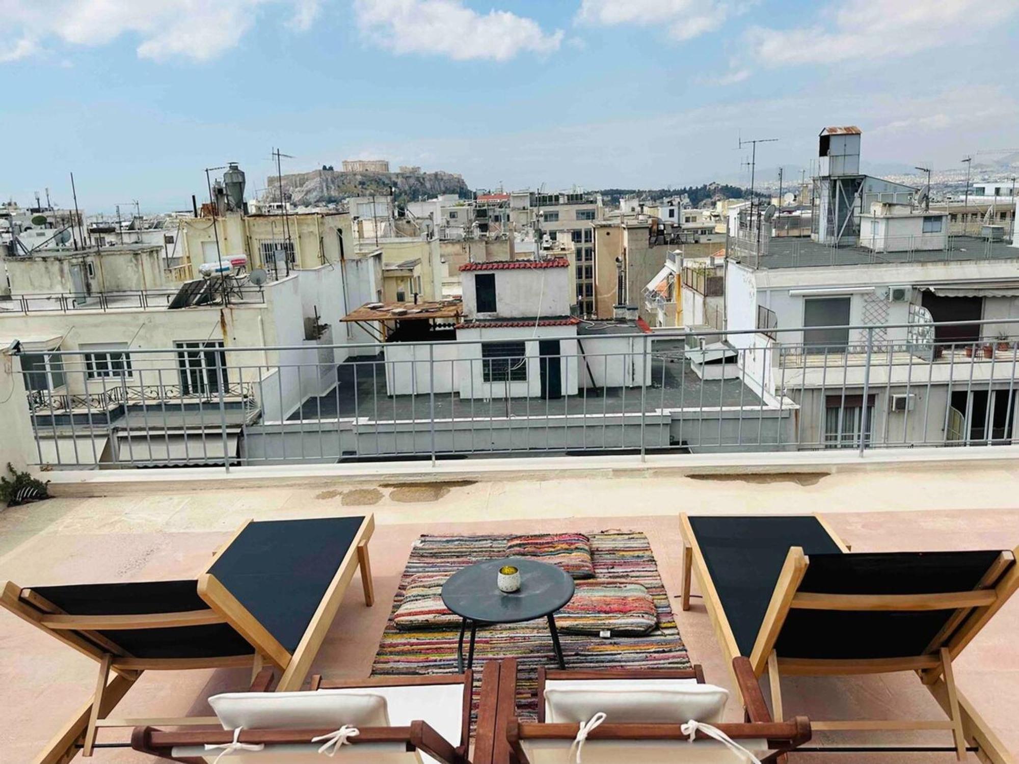 200Mbps Wifi - Penthouse With Acropolis View Apartment Athens Exterior photo